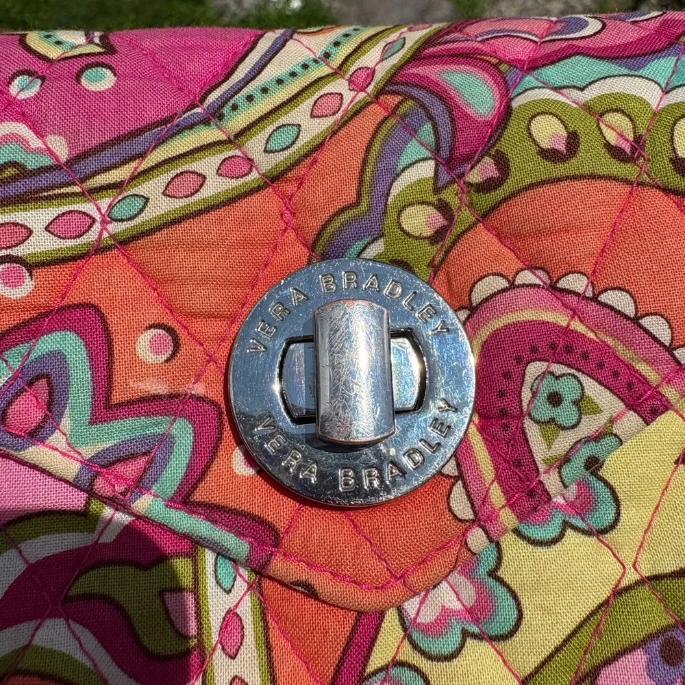 Vera Bradley Pink Paisley Wristlet